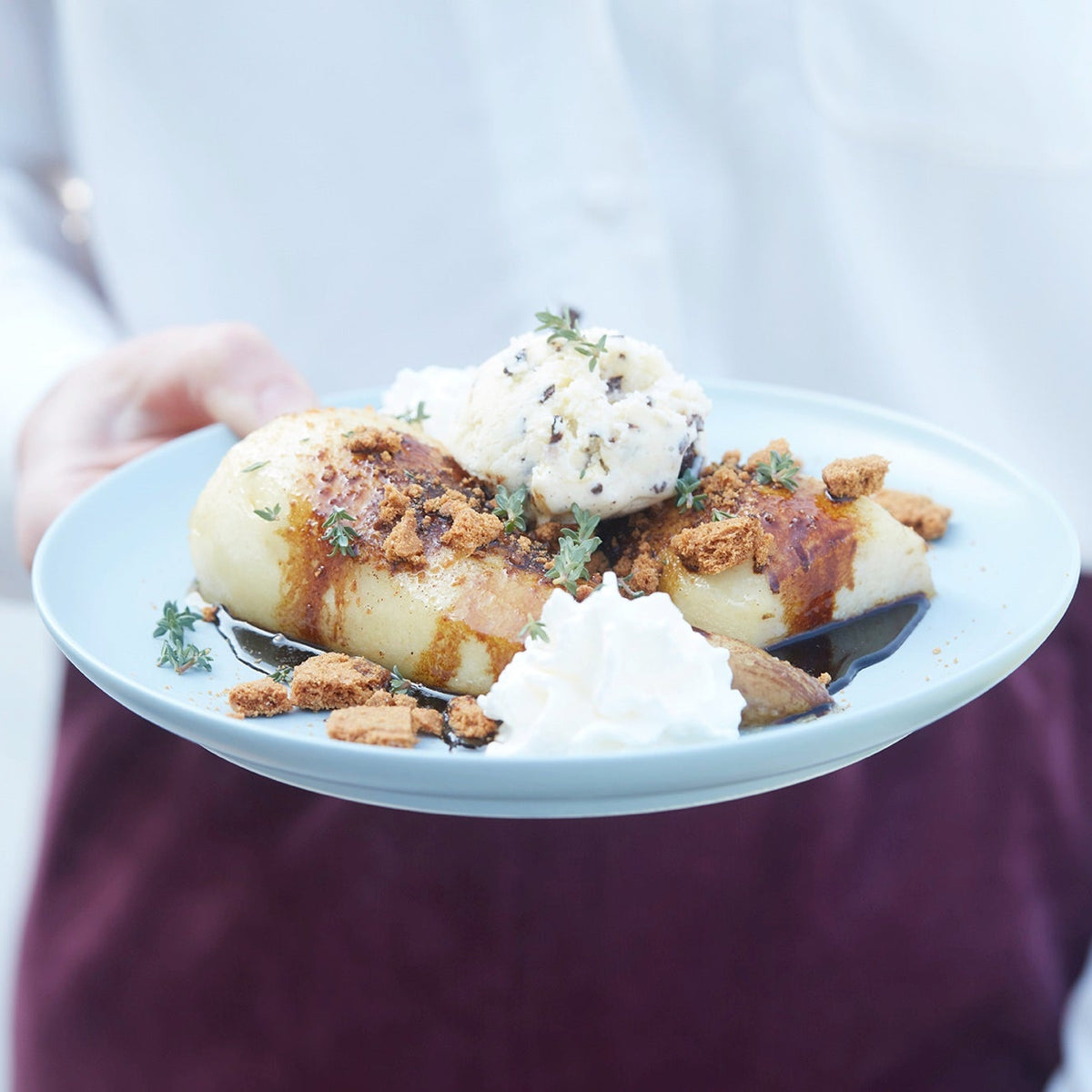 Poire belle Hélène on the BBQ
&ndash; Barbecook