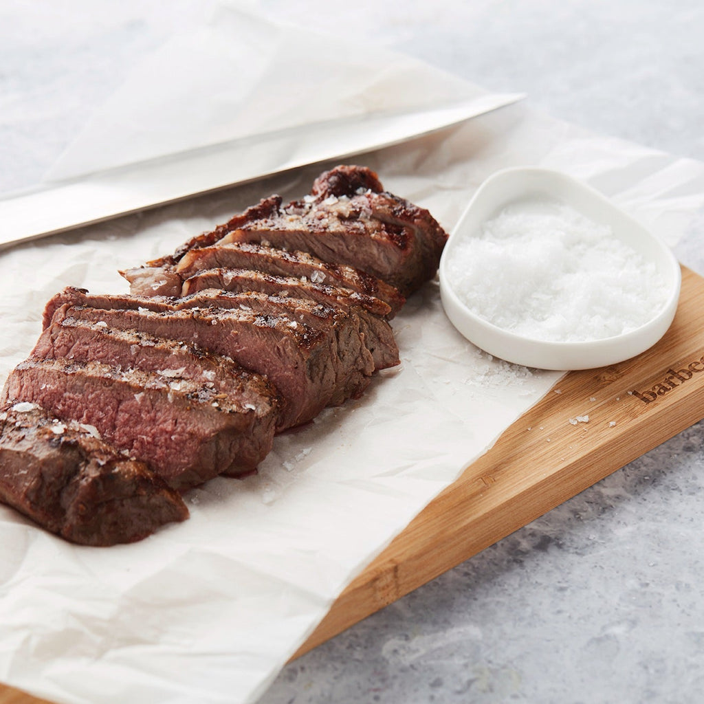 Belgian Blue Steak on the BBQ