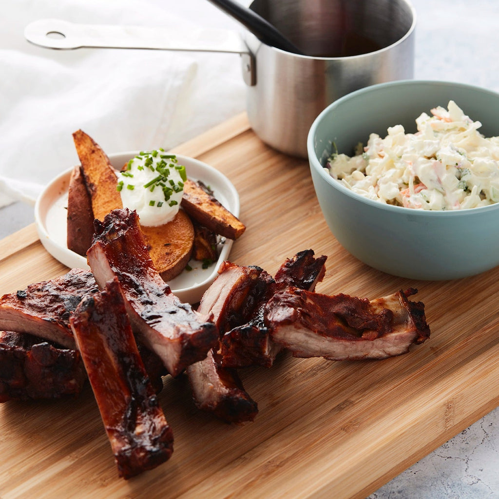 Ribbetjes ‘Pannepot’ op de BBQ