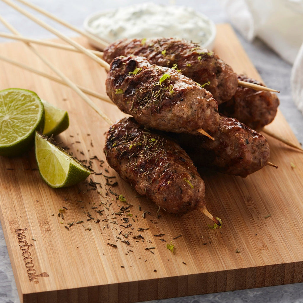 Pittige lamsspiesjes op de BBQ