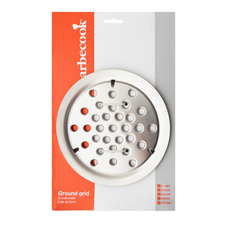 Grondrooster uit rvs ø 18cm