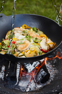 Junko wok uit gietijzer