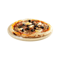 Universele pizzasteen uit vuurvaste klei